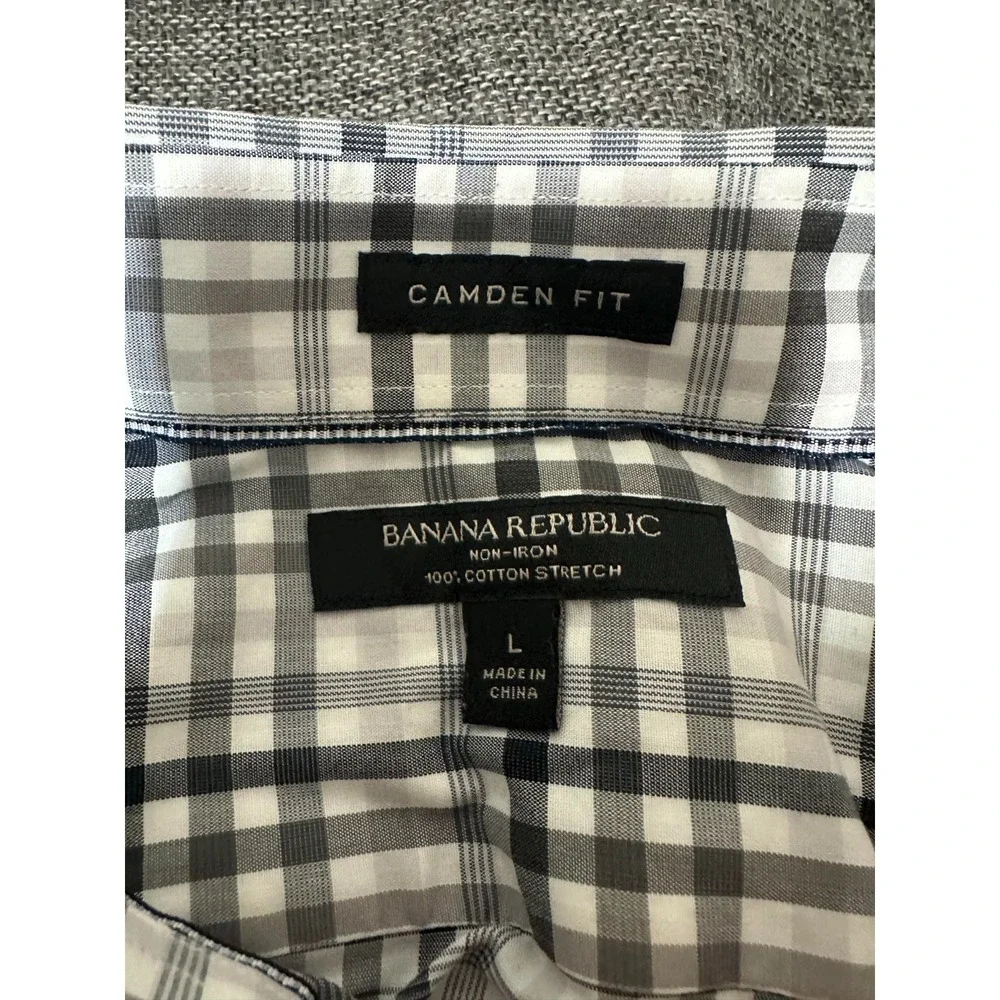 Banana Republic Men's‎ L Plaid Long Sleeve Shirt
